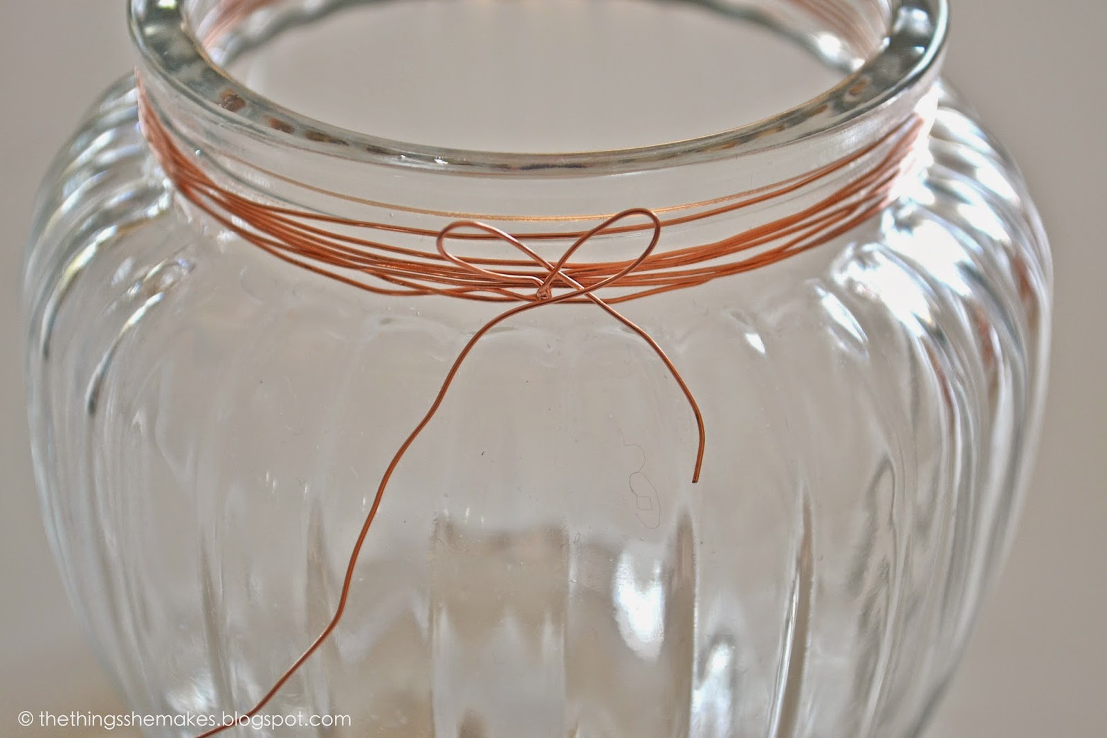 How To Make a Copper Wire Wrapped Jar The Things She Makes
