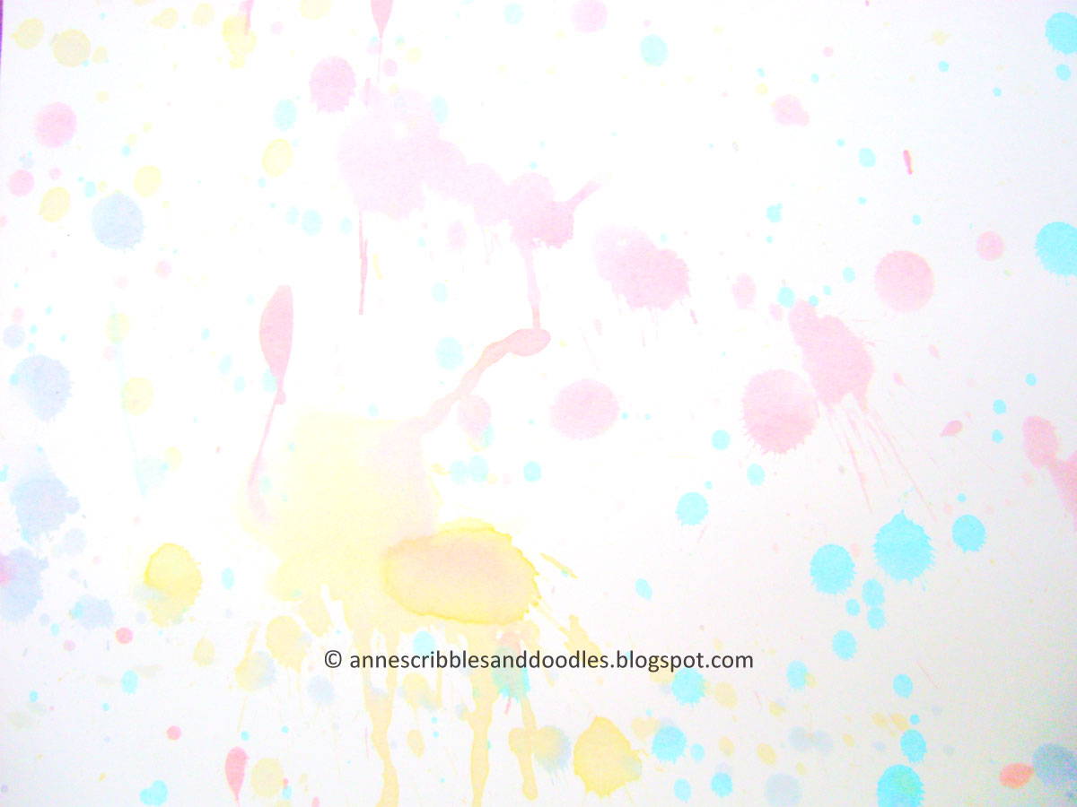 DIY Watercolor Pattern Paper | Anne's Scribbles and Doodles