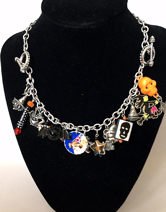 Vintage Halloween Collector Halloween Charm Bracelet Necklace Combos