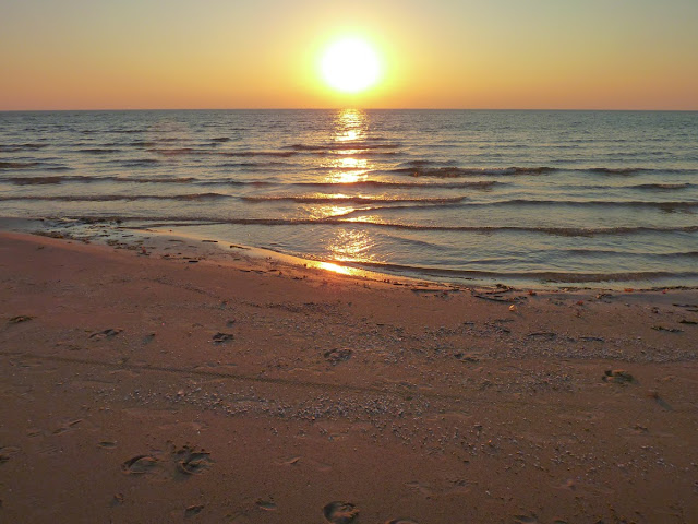 Lago Ontario, puesta de Sol, Estado de Nueva York