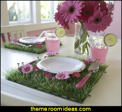 Party Table Decorations Table Decor Flower Placemat For Girls Flower Party