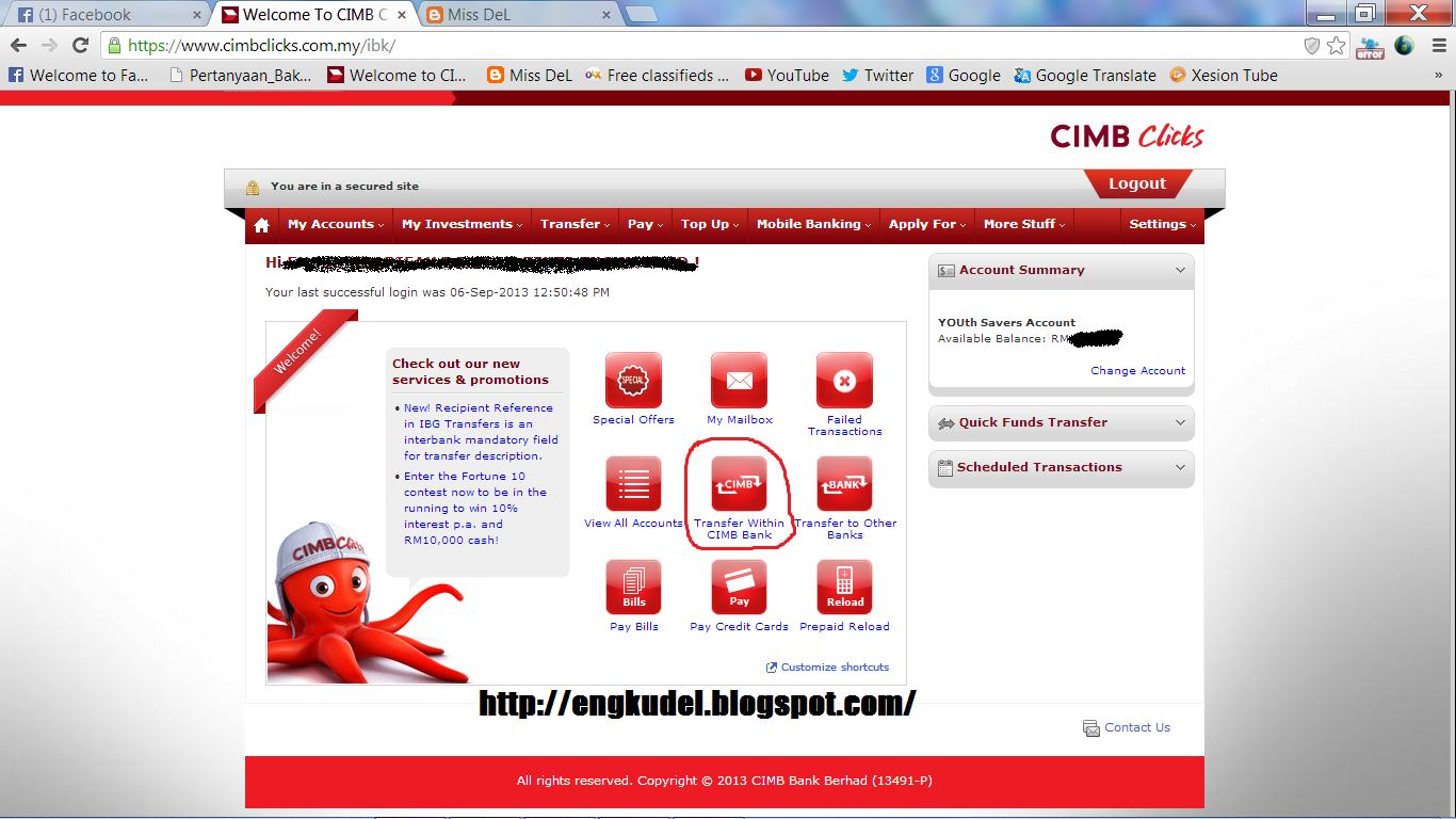 Miss DeL: CARA MELAKUKAN PERMINDAHAN CIMB-CIMB (KEGEMARAN)