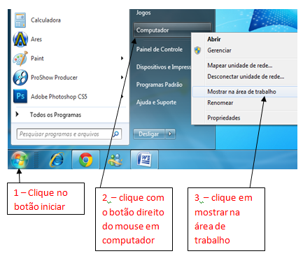 Computer Meu Ícone meu computador na área de trabalho do Windows 7 | Dicas de ...