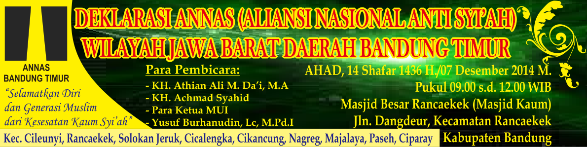 Hadirilah Deklarasi ANNAS Wilayah Jabar di Bandung