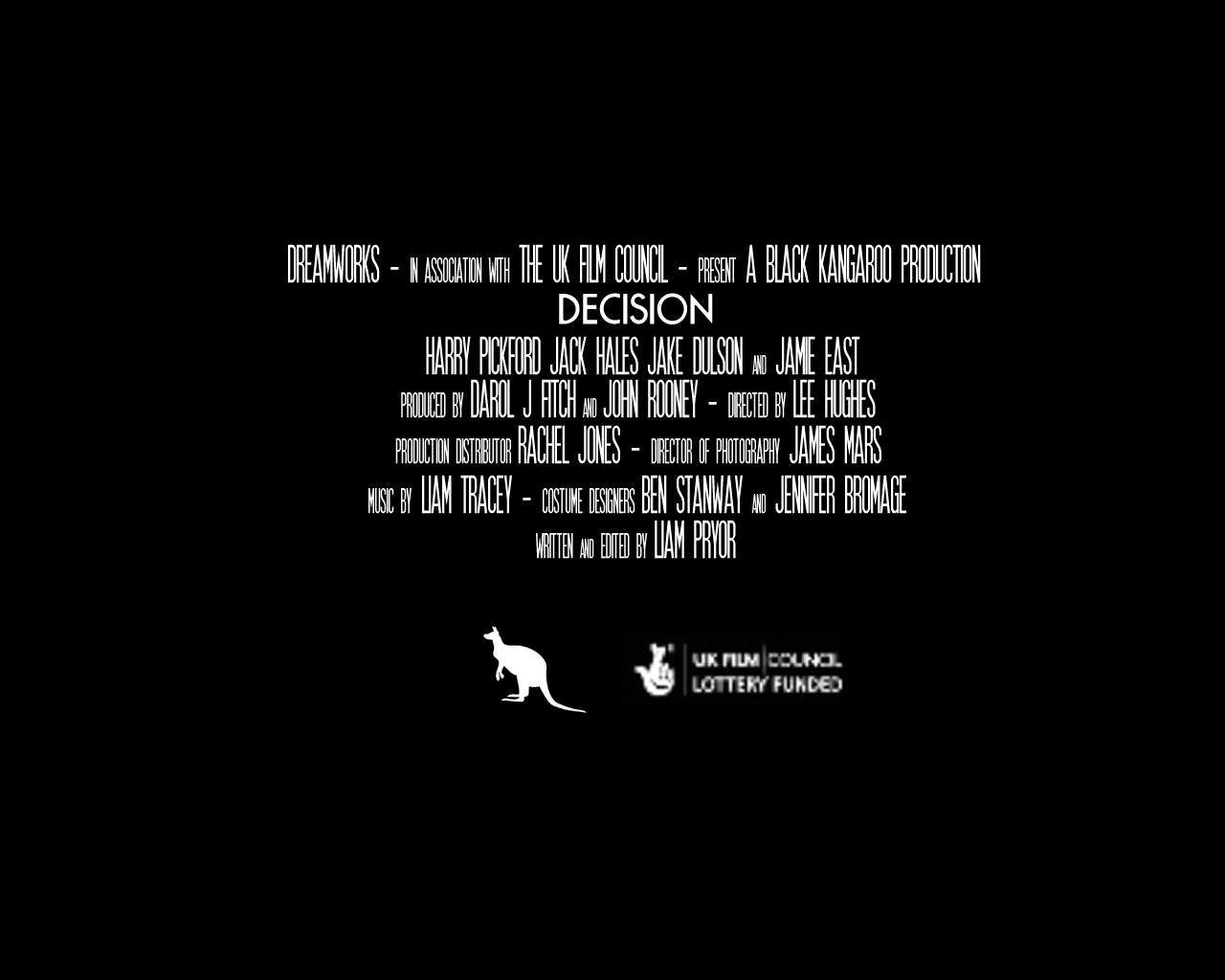 Liam Pryor's A2 Media Studies Film Trailer movie titles end of film