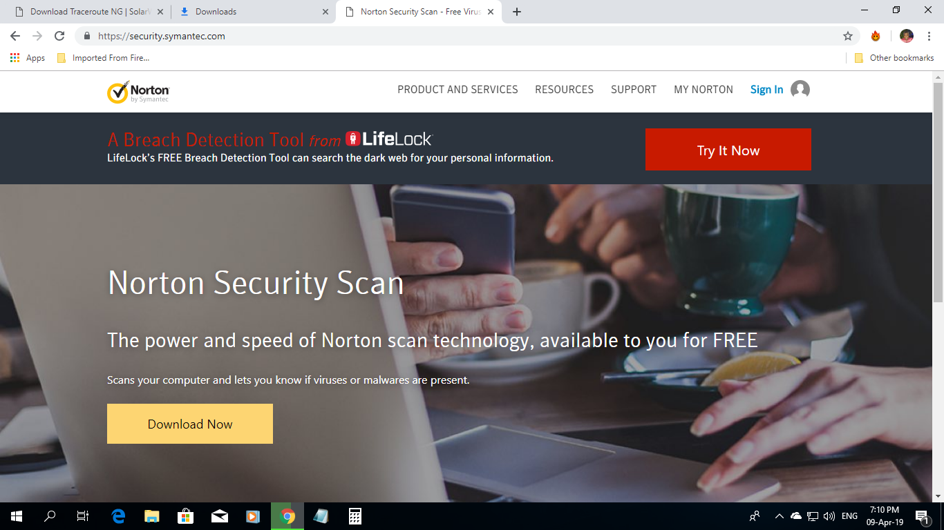 Naheez Thawfeeg's Norton Security™ Scan and LifeLock™