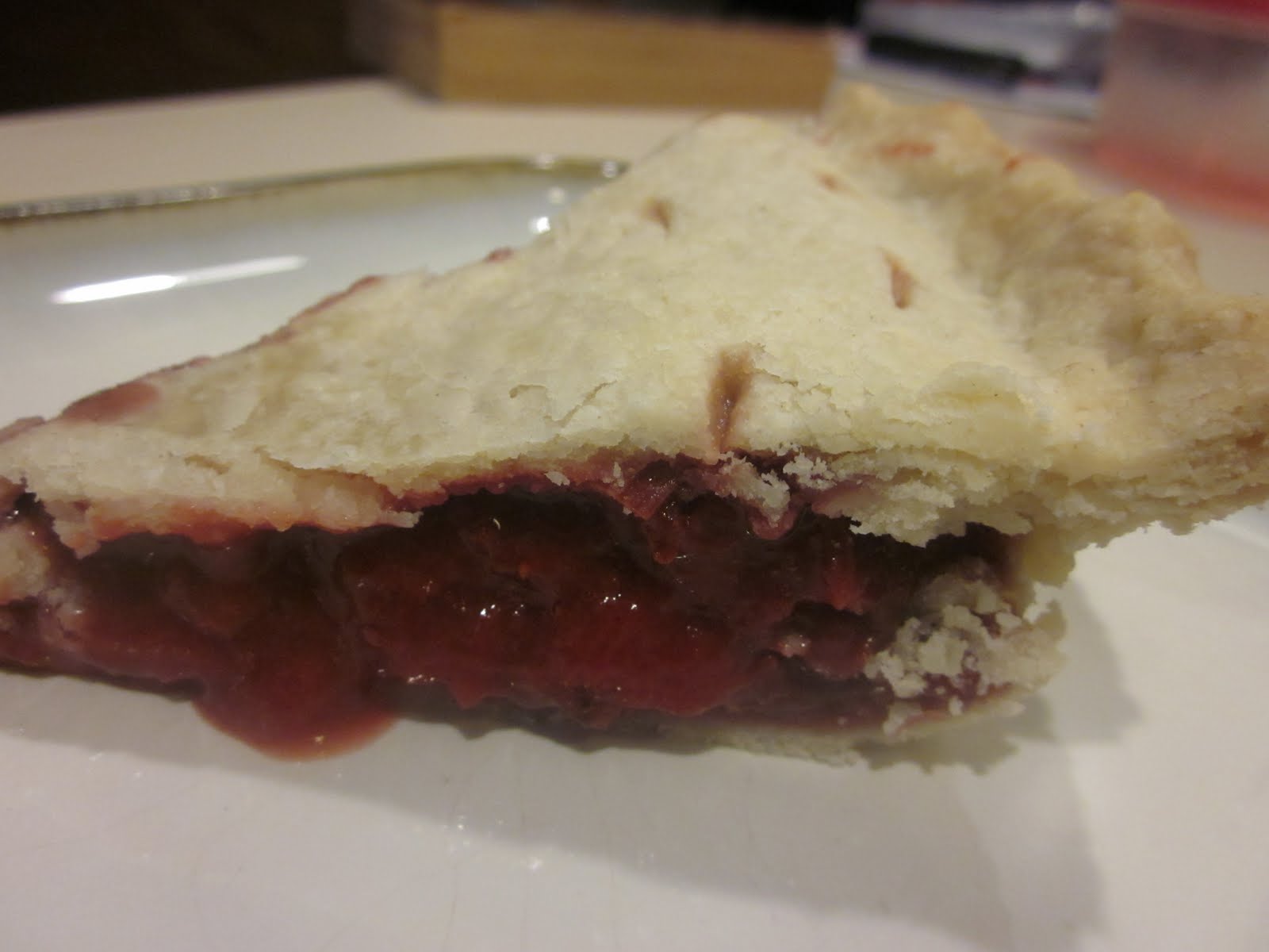 Fiddling thru Fiddlehead StrawberryRhubarb Pie