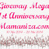 Giveaway Mega 1st Anniversary Mamaniza.com | Giveaway