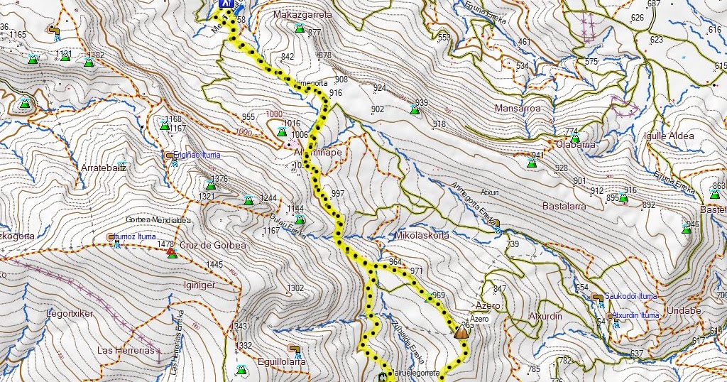 Camudando'l camín Iondokorta (ArratiaNerbioi) Monte Azero