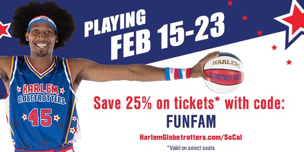 Enter to Win a Family 4-Pack of Ticktes to See the Globetrotters