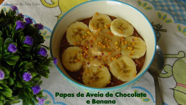 Papas de Aveia de Chocolate e Banana - Sexta Feira Vegetariana