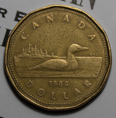 Reverse of 1988 Canada Dollar, Loon