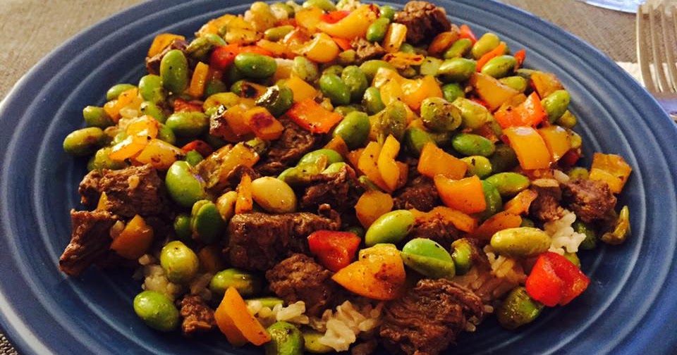 Sarah Camden Edamame & Steak Stir Fry