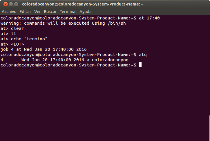 Iniciación a Linux - Comando at, ejecuta cuando quieras | Aplicaciones ...