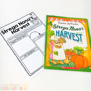 We love reading and learning about pumpkins in our kindergarten classroom, but planning meaningful comprehension activities can be a challenge. This Pumpkin: Read & Respond pack made it super easy to teach 5 comprehension skills for 5 of our favorite picture books. Students especially love the themed crafts and writing prompts too!