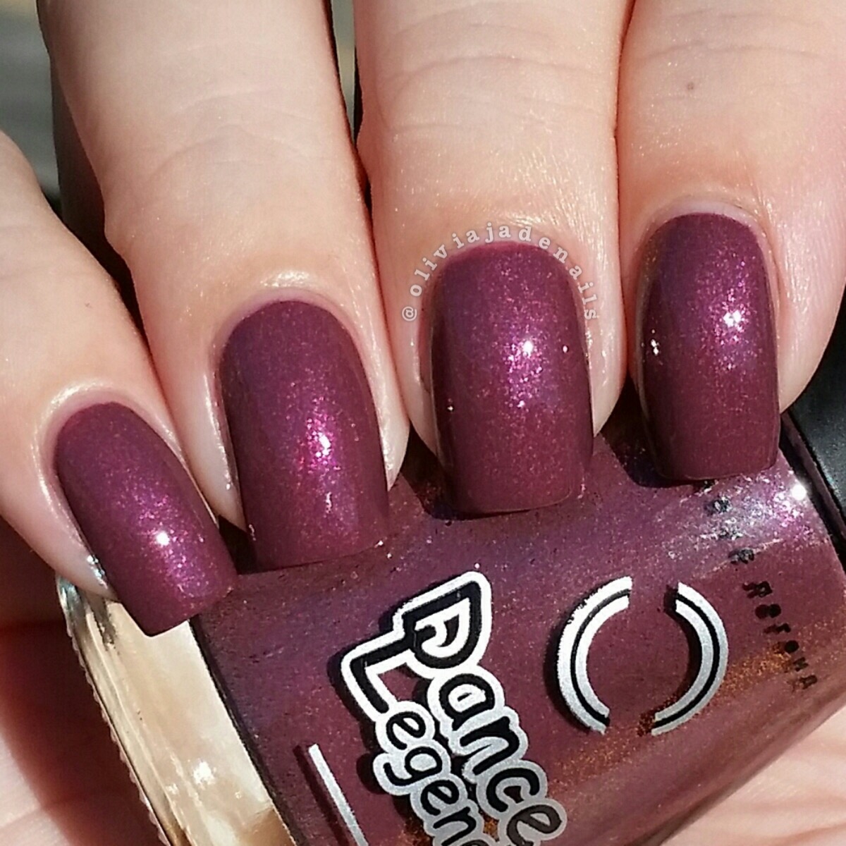 Dance Legend 96 swatched by Olivia Jade Nails