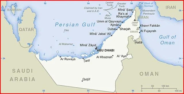 image: United Arab Emirates Political Map