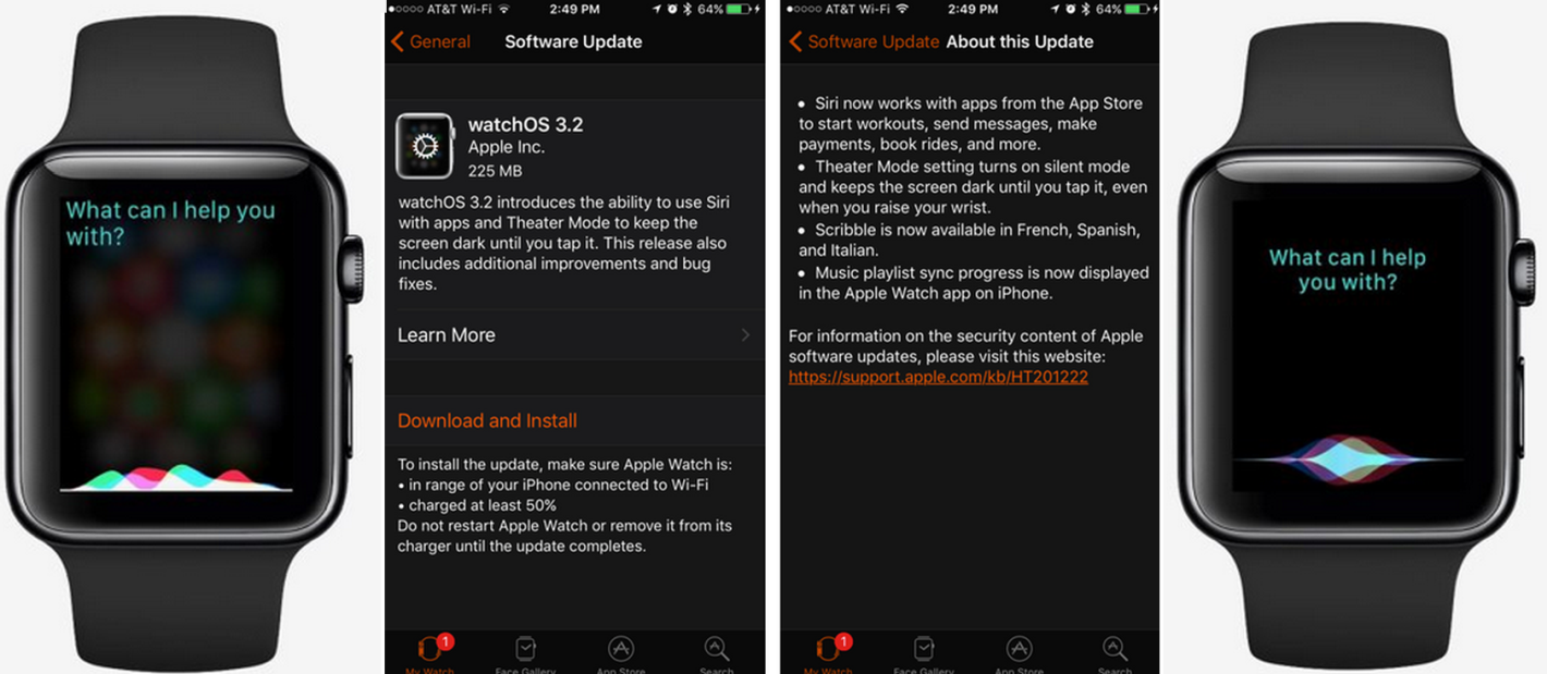 apple watch software update