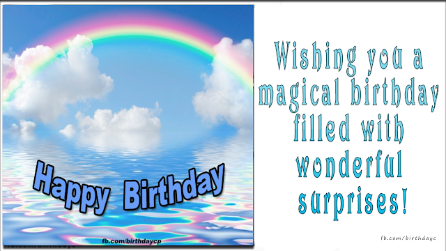 Rainbow birthday celebration