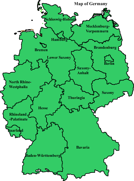Mapa de Alemania Ciudades