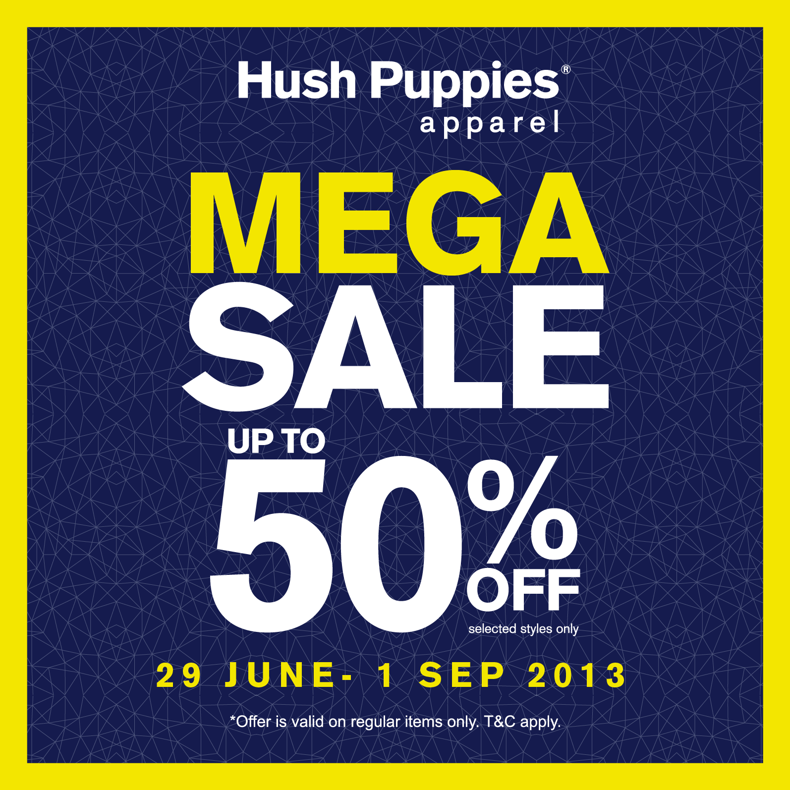 I Love Freebies Malaysia Promotions > Hush Puppies 50 OFF