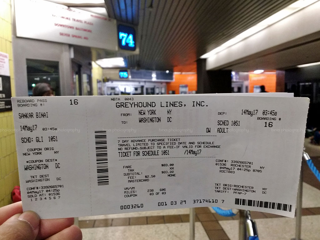 Greyhound Bus Ticket