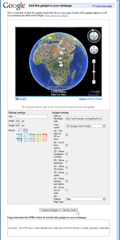 Embedding-Google-earth in website