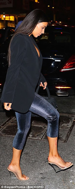 Kim Kardashian Style Velvet leggings