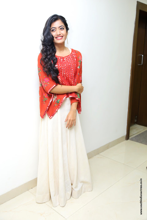Rashmika Mandanna at Chalo teaser launch