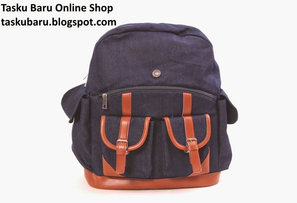  tas sekolah export model terbaru 2015 - Gewiin women blue denim