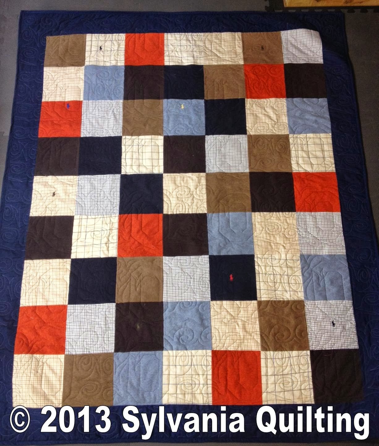 Sylvania Quilting Memorial clothing quilt
