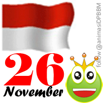 DP BBM tanggal kalender Bulan November Bendera Indonesia 
