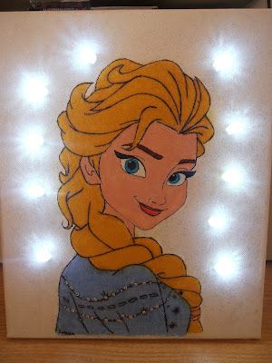 Elsa φωτιζομενος καμβας