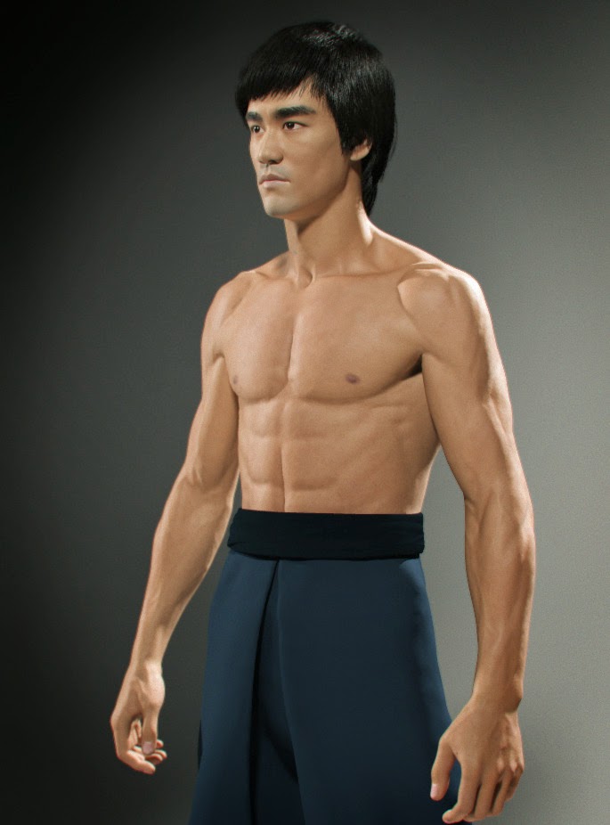 3dartpol blog: Bruce Lee 3D model for UFC game
