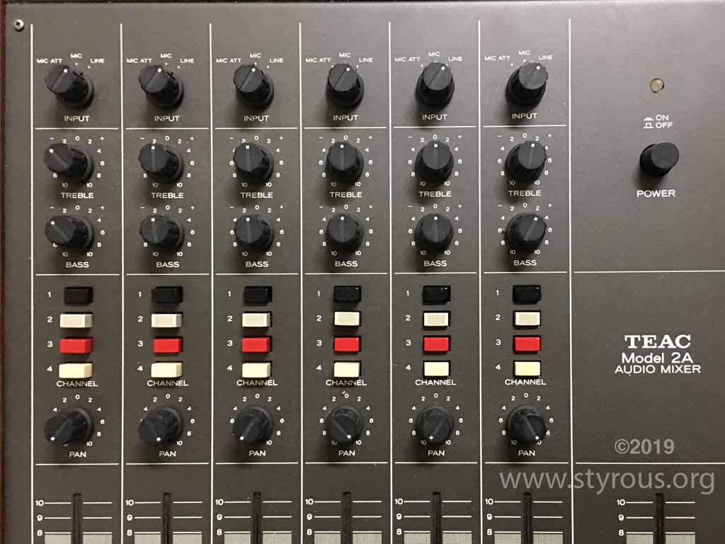 The Styrous® Viewfinder: TASCAM ~ Teac 2A audio mixer