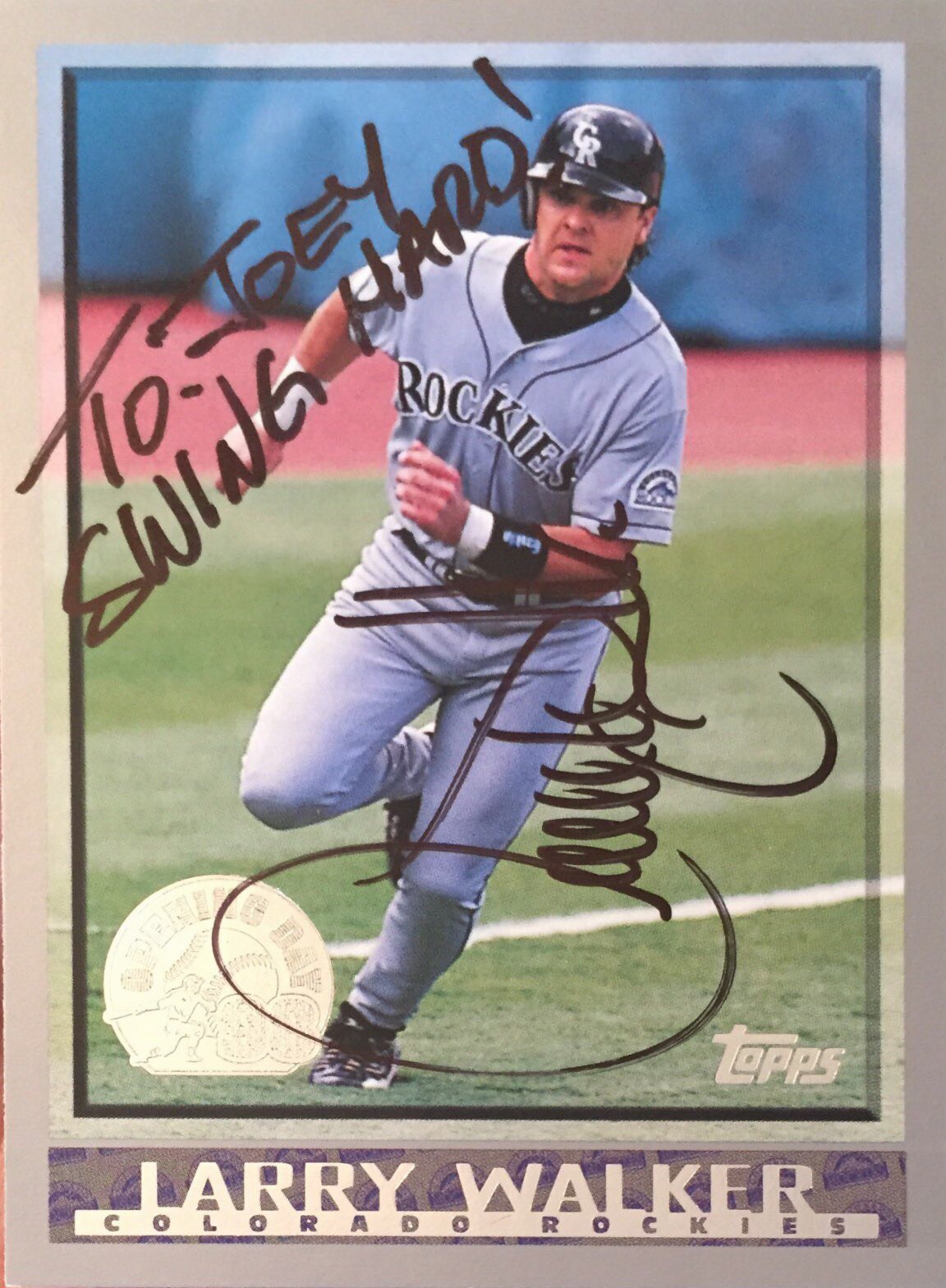 The Lost Collector TTM Success Larry Walker