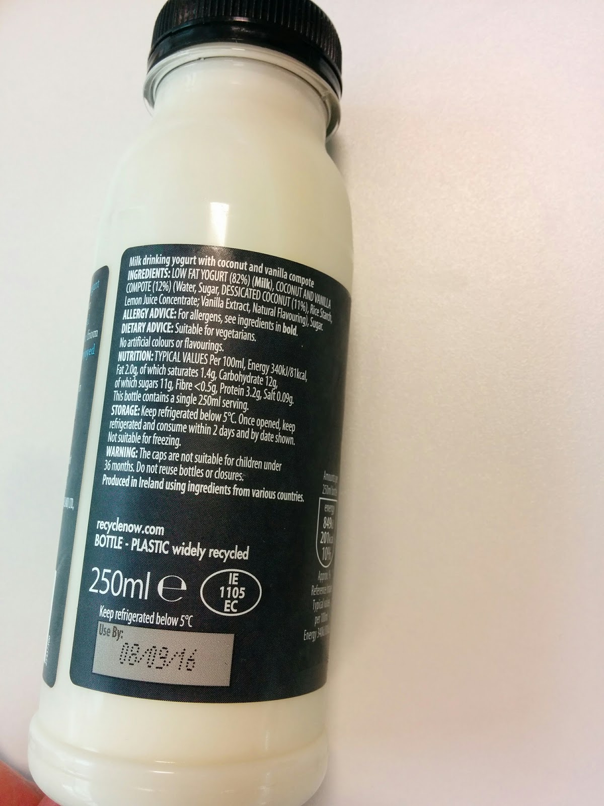 The Excited Eater Aldi Specially Selected Coconut and Vanilla Yogurt Drink