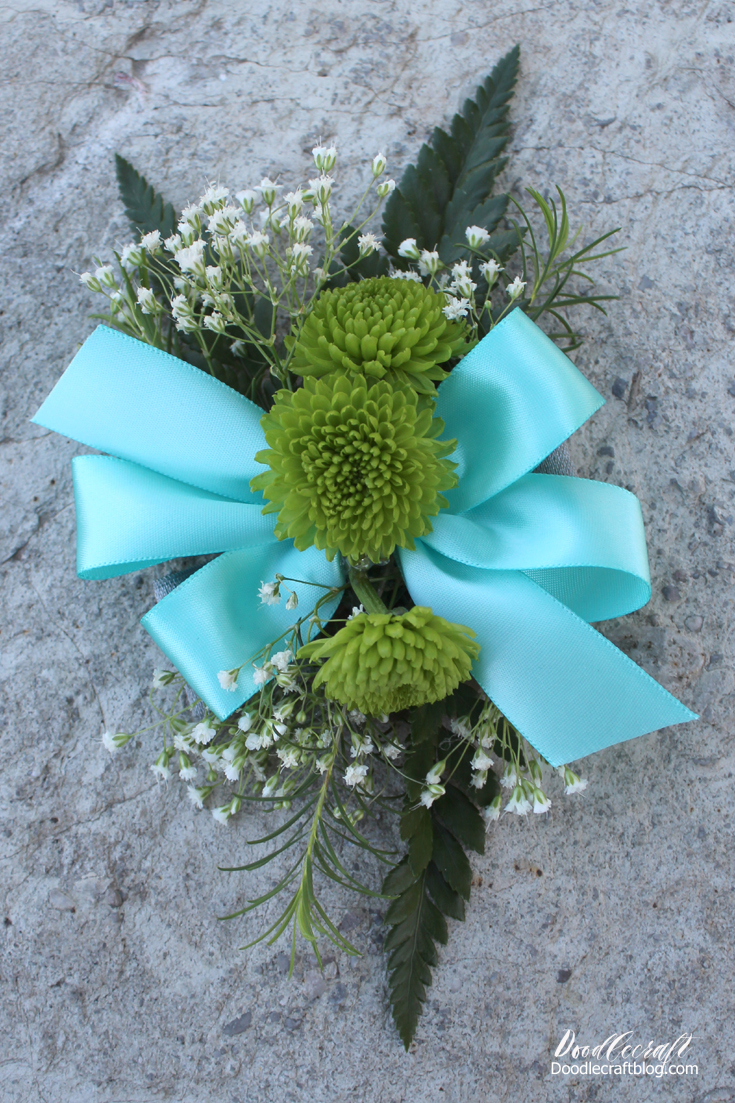 How to Make a Wrist Corsage or Boutonniere with Fresh Flowers!