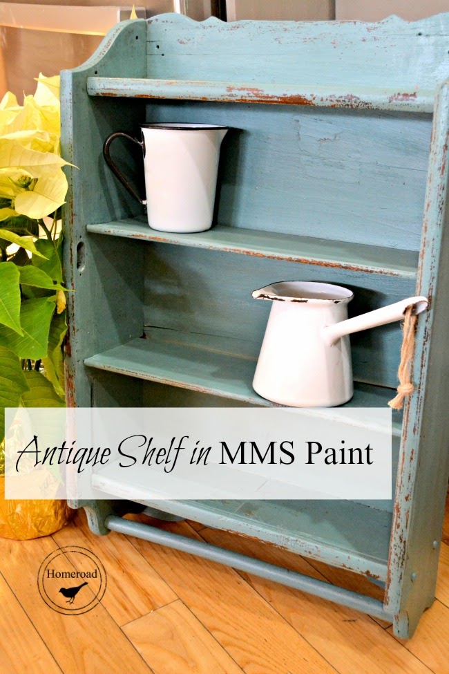 Antique shelf and MMS Paint www.homeroad.net