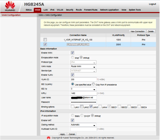 Konfigurasi Modem ONT Speedy Huawei (HG8245A) - Dunia JaringanIndo