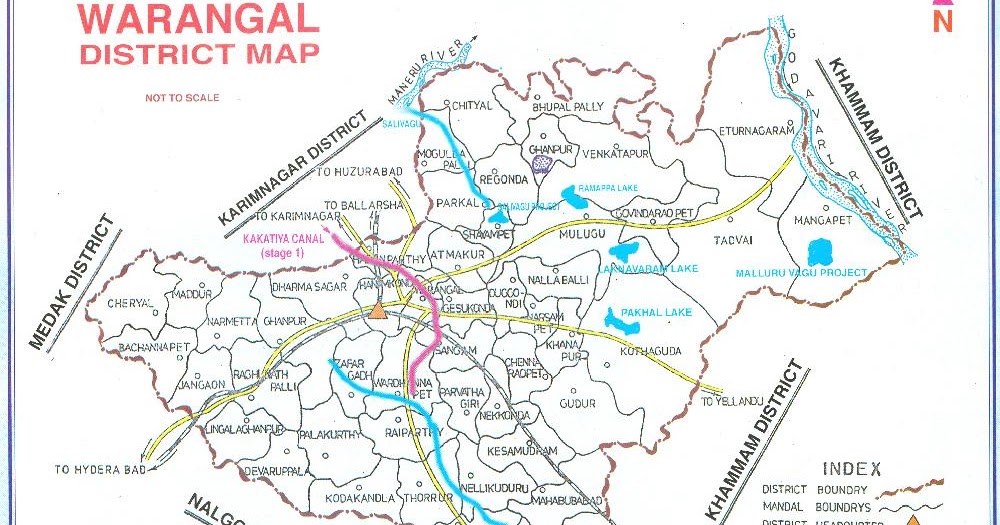 Warangal Urban District Map Warangal Culture: Warangal District Map
