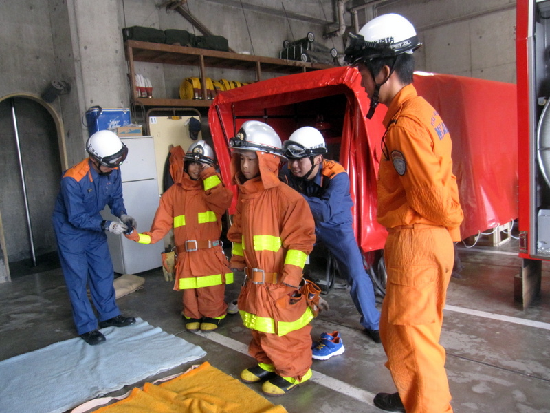 美作の里だより 美作消防署見学