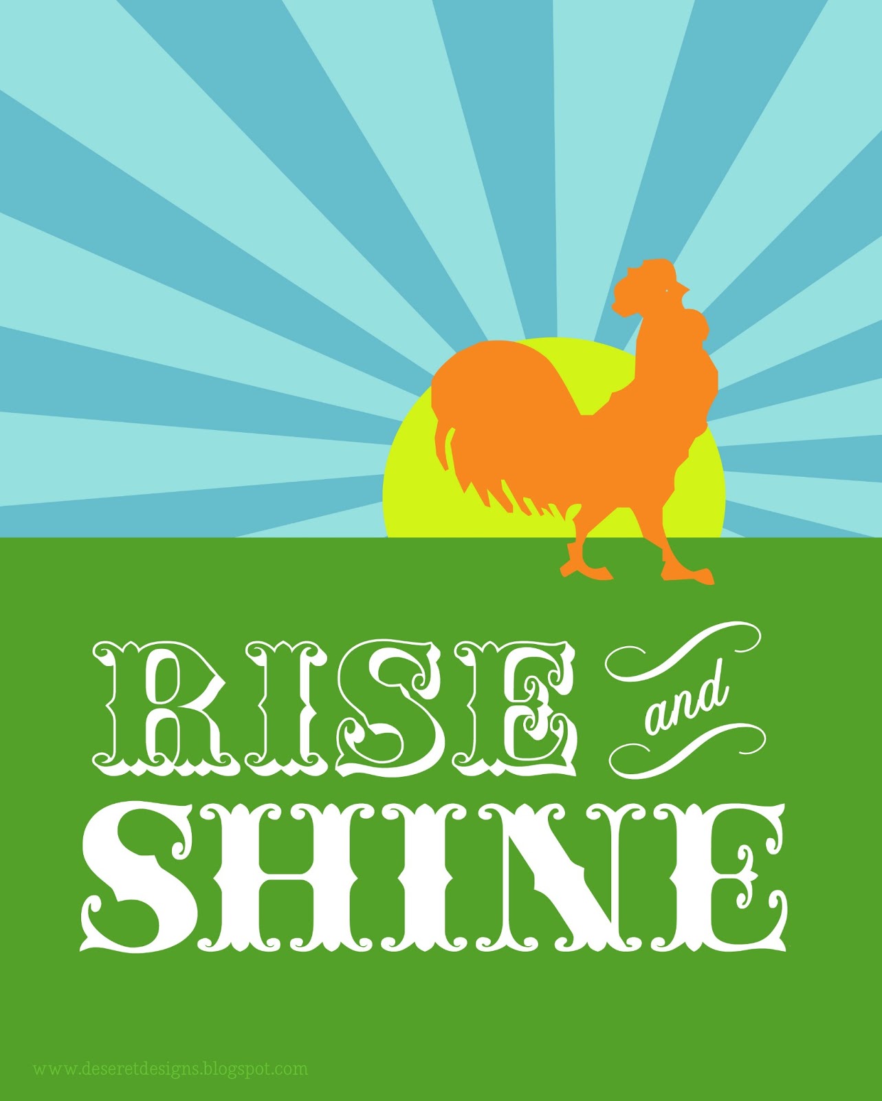 Deseret Designs Rise and Shine!