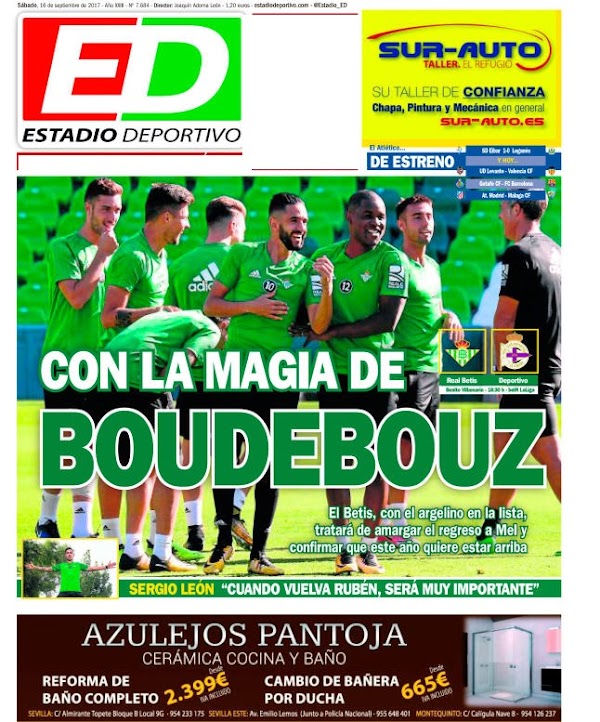 Betis, Estadio Deportivo: "Con la magia de Boudebouz"