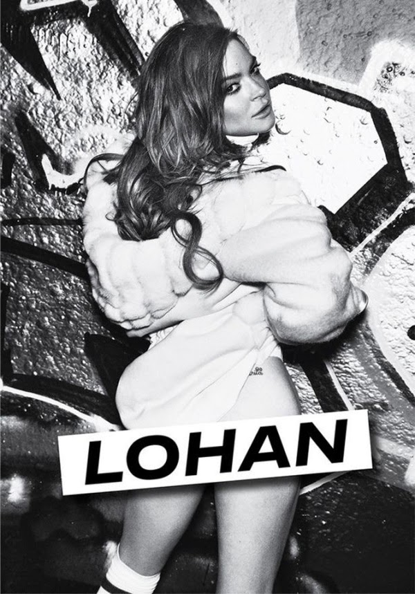 Lindsay Lohan muestra un poco de esto y aquello en la revista #Notion