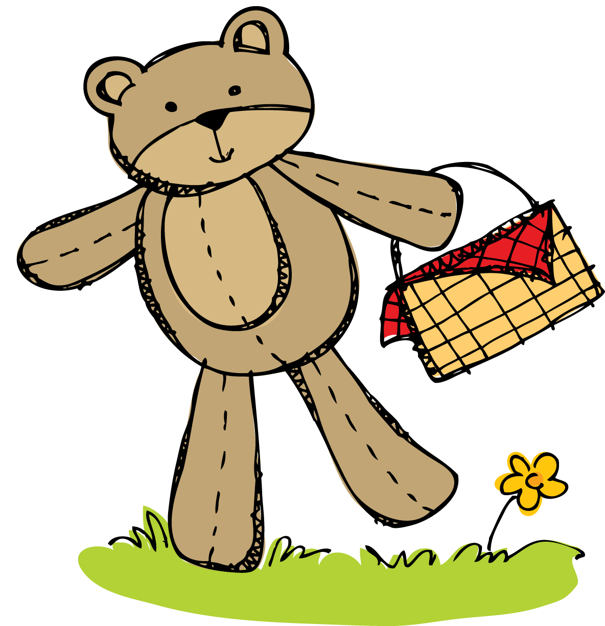 free teddy bear picnic clipart - photo #1