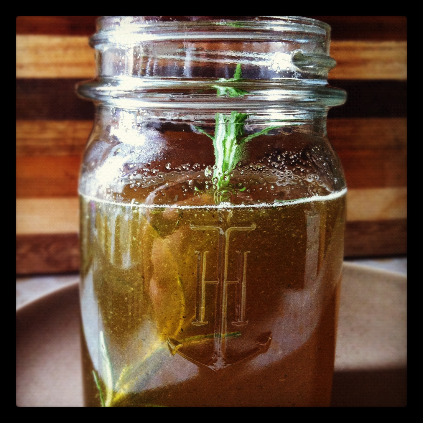 Dispatches from the GD*BG TransAtlantic Crafting Rosemary Simple Syrup