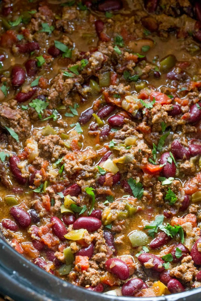 Mama Loves Food! Slow Cooker Beef Chili Recipe