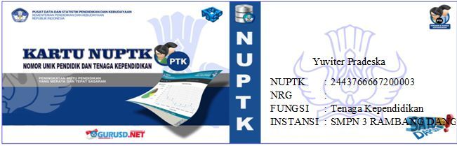 Aplikasi cetak kartu nuptk 2020