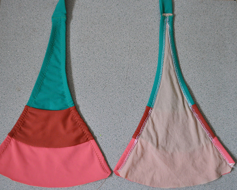 The Strawberry Milk Run: Colour Block Bikini Tutorial - the halter top